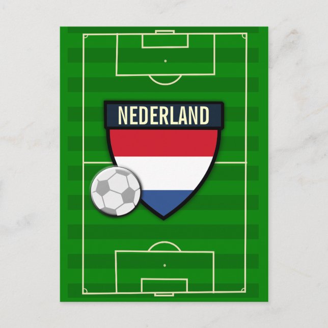 Niederlande Fußball Postkarte (Vorderseite)