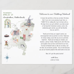Niederlande-Hochzeitswochenende-Willkommens-Itiner