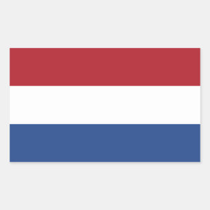 Niederlande/Holland/Holland/Holland/Hollander-Flag Rechteckiger Aufkleber