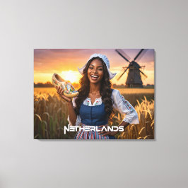 NIEDERLANDE - HOLLÄNDISCH LEINWANDDRUCK