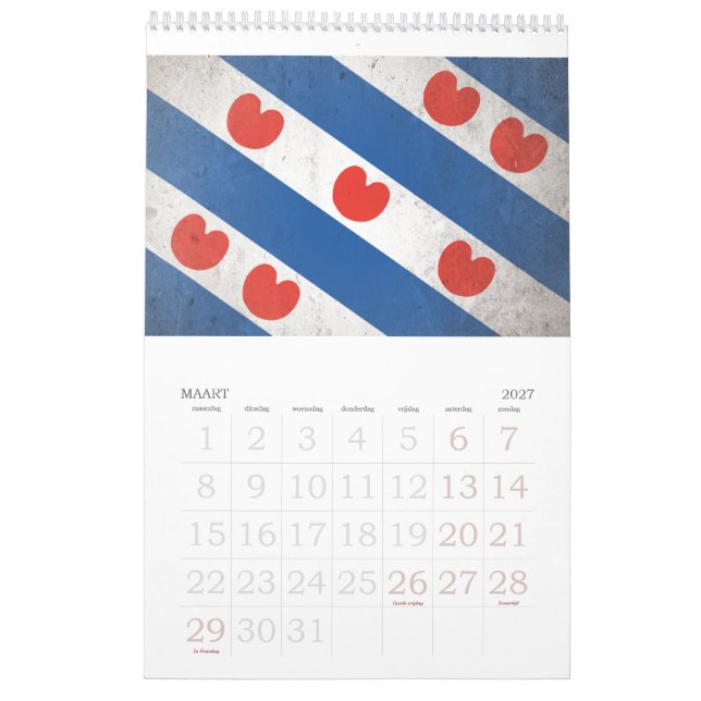 Niederlande Kalender (Mär 2027)