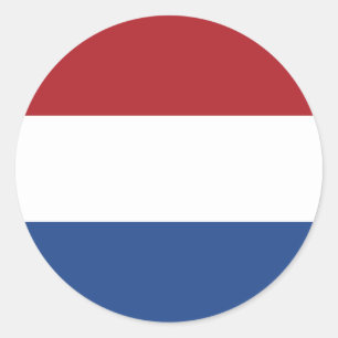 Niederlande - Klassischer Rundaufkleber für Flagge Runder Aufkleber