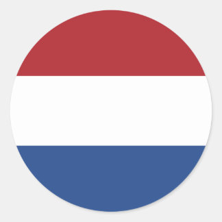 Niederlande - Klassischer Rundaufkleber für Flagge Runder Aufkleber