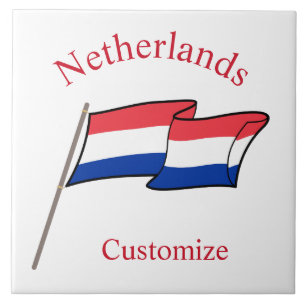 Niederlande Landesflagge Thunder_Cove Fliese