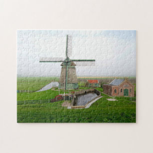 Niederlande Landschaftsgebäude Windmühle Ji