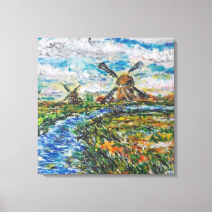 Niederlande Lanscape Canvas Print Leinwanddruck
