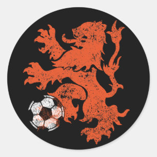 Niederlande Lion Runder Aufkleber