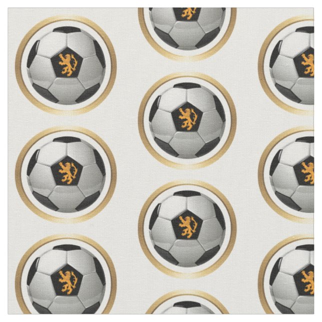 Niederlande Lion Soccer Ball Stoff (Nahaufnahme)