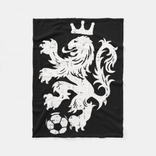 Niederlande Löwe Niederländisch Orange Fußballfan Fleecedecke