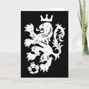 Niederlande Löwe Niederländisch Orange Fußballfan Karte