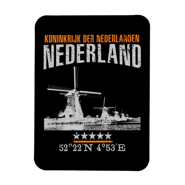 Niederlande Magnet (Vertikal)