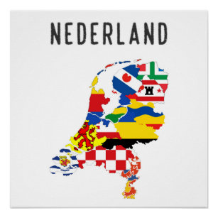 Niederlande Nederland Name Land Region Poster