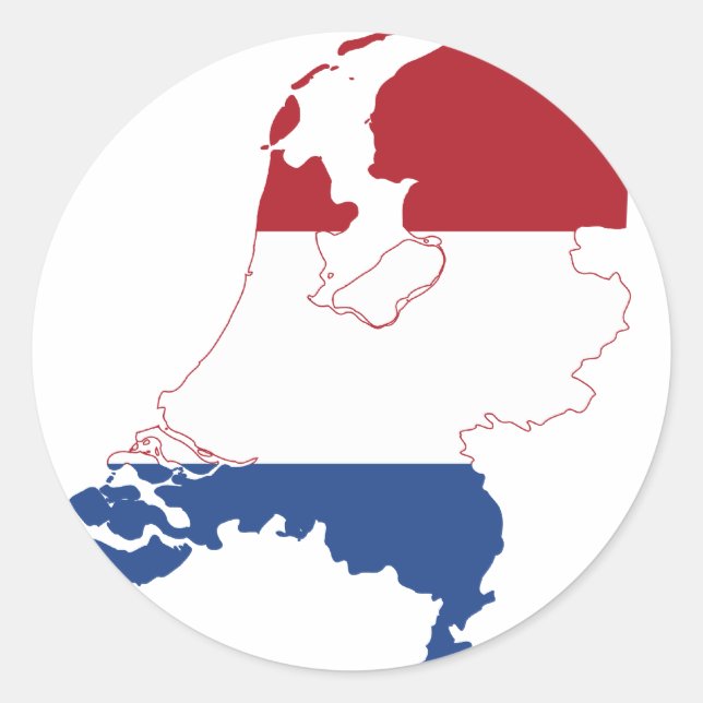 Niederlande NL Runder Aufkleber (Vorderseite)