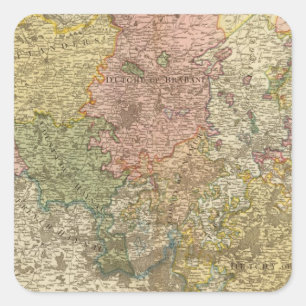 Niederlande oder Niedrige Länder Quadratischer Aufkleber
