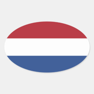 Niederlande Ovaler Aufkleber