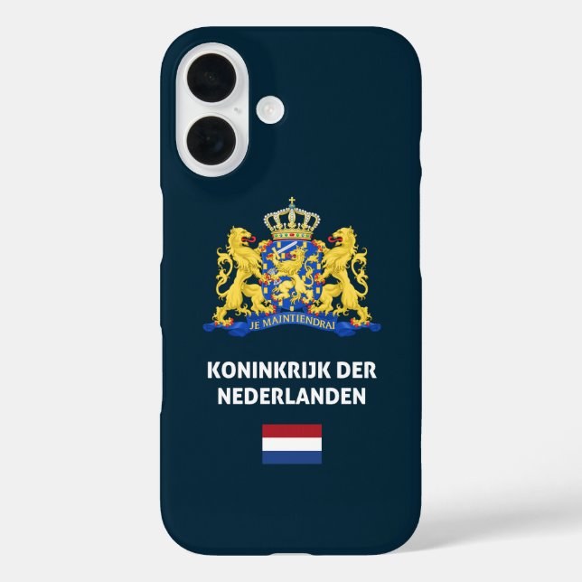 Niederlande - Pass-Handy iPhone 16 Hülle (Rückseite)