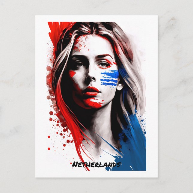 Niederlande Postcard - Portrait - Welt der Frauen Postkarte (Vorderseite)