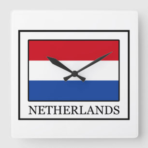 Niederlande Quadratische Wanduhr