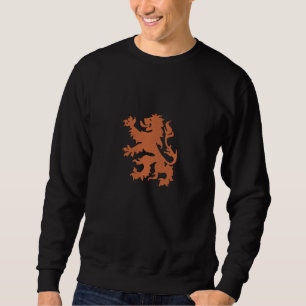 Niederlande Rampant Lion Dutch Oranje Holland Besticktes Sweatshirt
