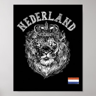 Niederlande Reto Niederlande Löwe Holland Niederlä Poster