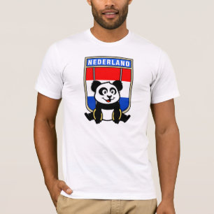 Niederlande Rings Panda T-Shirt
