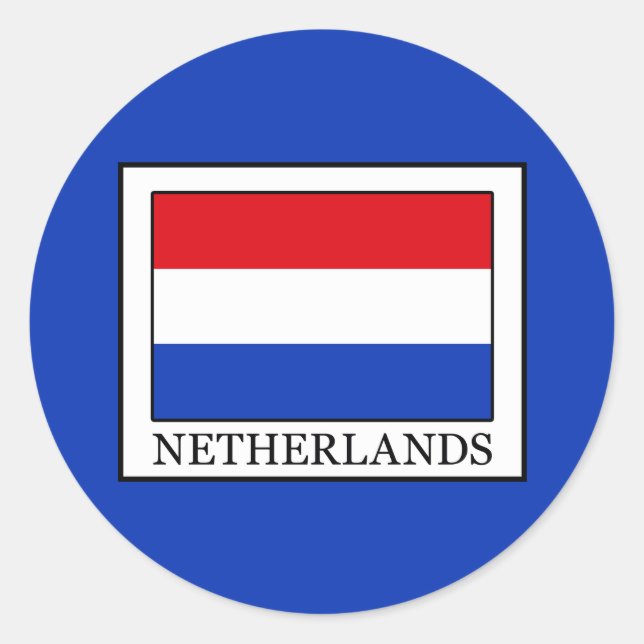 Niederlande Runder Aufkleber (Vorderseite)