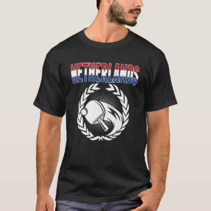 Niederlande Table Tennis Dutch Ping Pong Support T-Shirt
