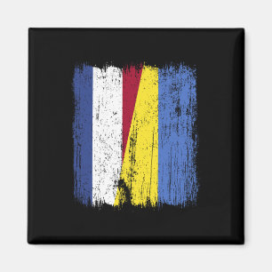 Niederlande Ukraine Halbe Flagge Niederländisch Uk Magnet