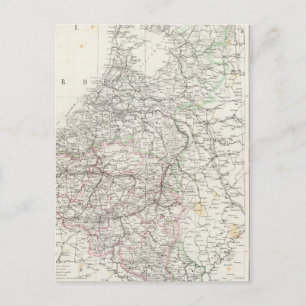 Niederlande und Belgien 4 Postkarte