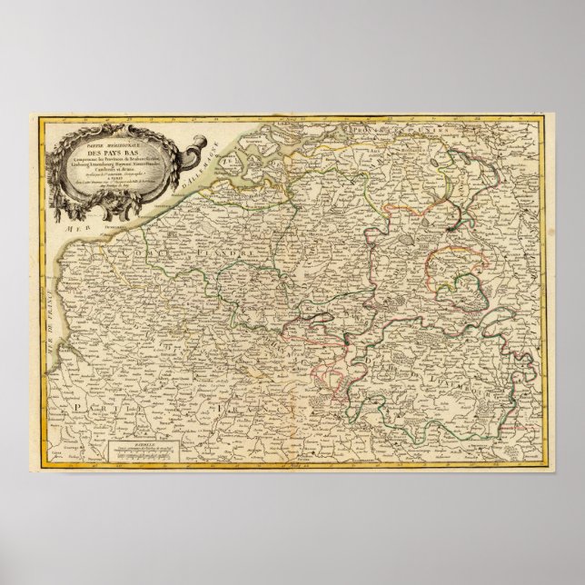 Niederlande und Belgien Poster (Vorne)