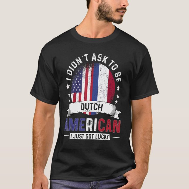Niederlande - USA Flaggen Niederlande F T-Shirt (Vorderseite)