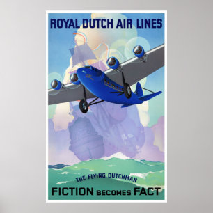 Niederlande Vintage Travel Poster restauriert
