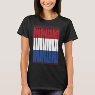 Niederlande Vintager niederländischer Flaggenurlau T-Shirt