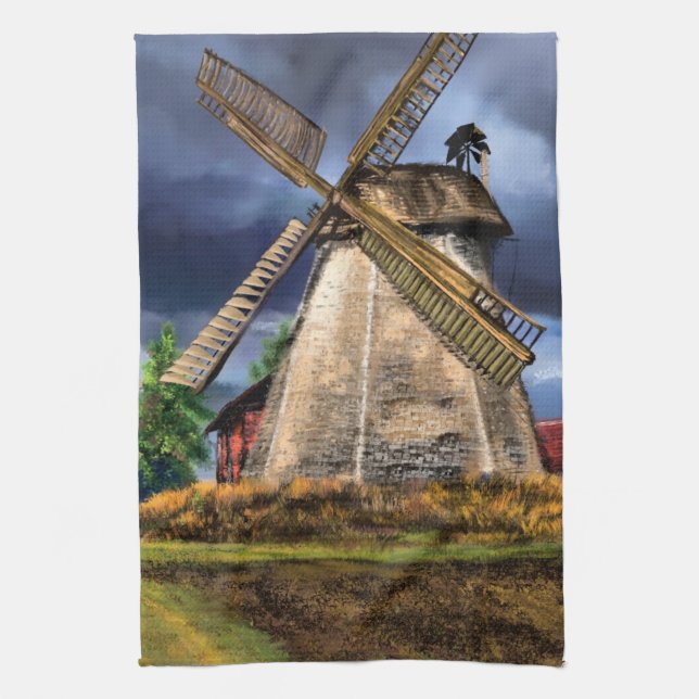 Niederlande Windmill Küchentücher (Vertikal)