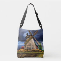 Niederlande Windmühle Landschaft Crossbody Bag