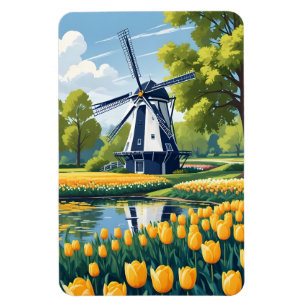 Niederlande Windmühlen Magnet
