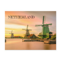 Niederlande Windmühlen Postkarte