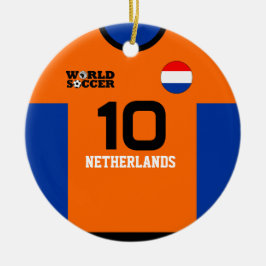 Niederlande World Soccer Jersey Ornament