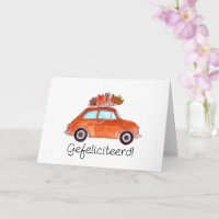 Niederländisch Birthday Retro Fiat 500