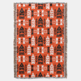 Niederländisch Folk Art Print Decke