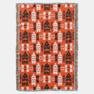 Niederländisch Folk Art Print Decke