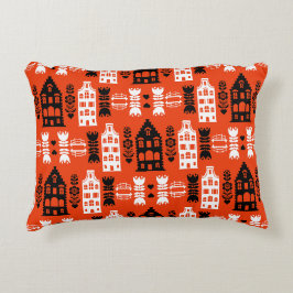 Niederländisch Folk Art Print Dekokissen