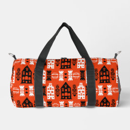 Niederländisch Folk Art Print Duffle Bag