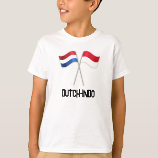 Niederländisch-Indo mit zwei Flaggen T-Shirt