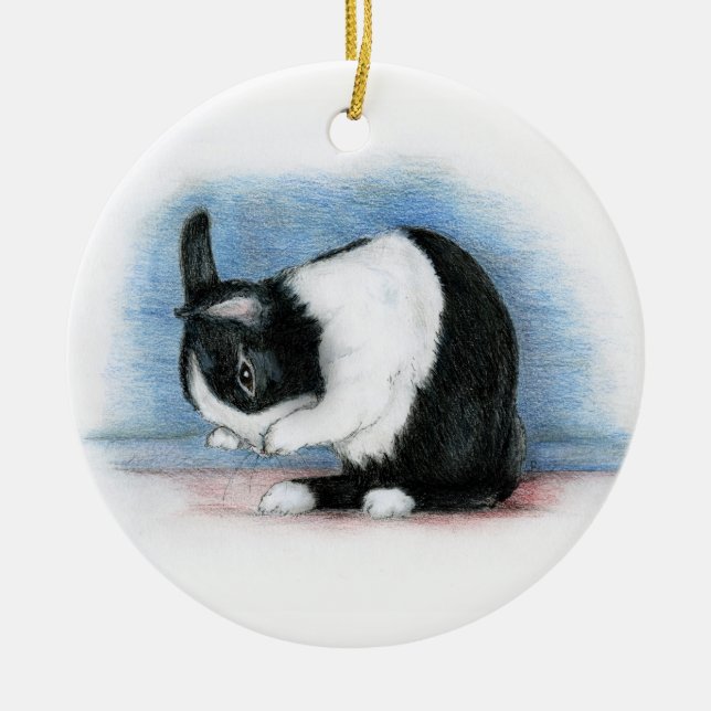 NIEDERLÄNDISCH KERAMIK ORNAMENT (Vorne)