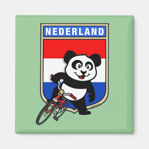 Niederländisch-Radfahrer Panda Magnet