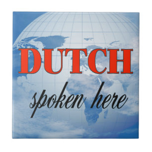 Niederländisch spricht hier trübe Erde Fliese