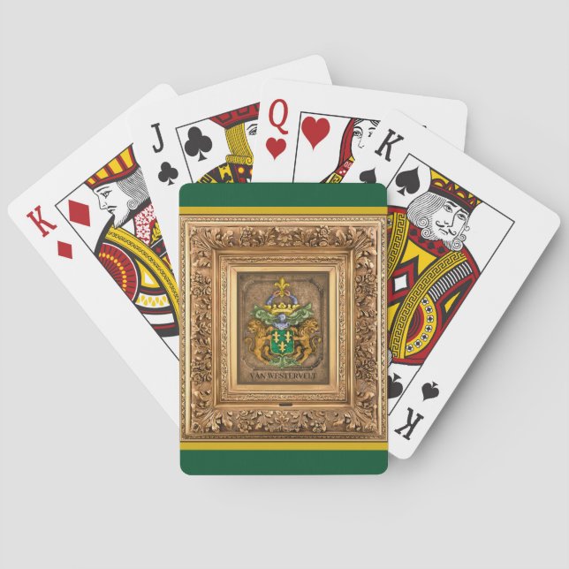 Niederländisch Van Westervelt Familienkleidung des Spielkarten (Rückseite)