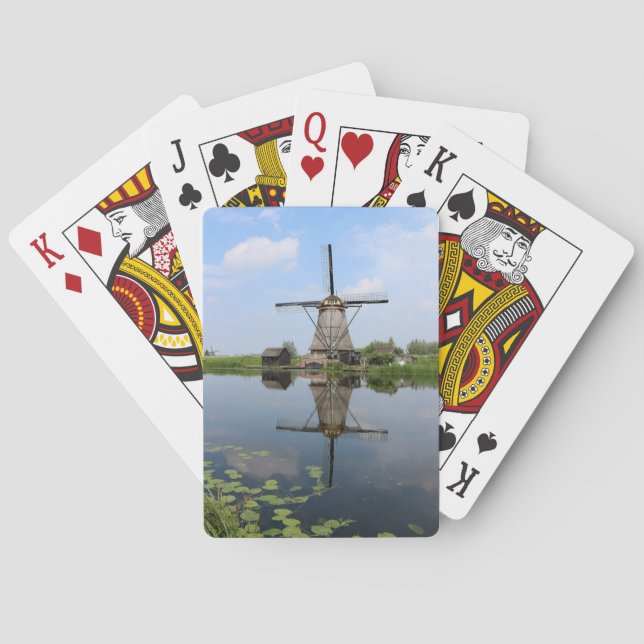 Niederländisch Windmill Kinderdijk Holland Spielkarten (Rückseite)