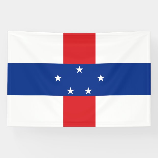 Niederländische Antillen-Flagge Banner (Horizontal)